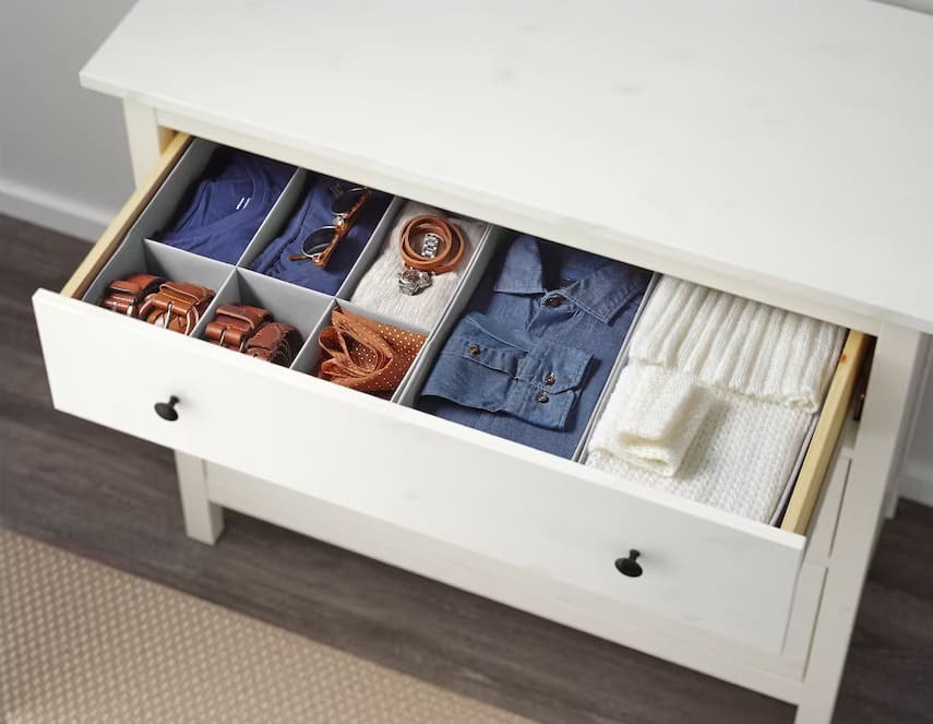 HEMNES Cómoda de 3 cajones de tinte blanco en Ikea