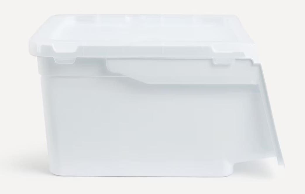 Caja de almacenaje apilable