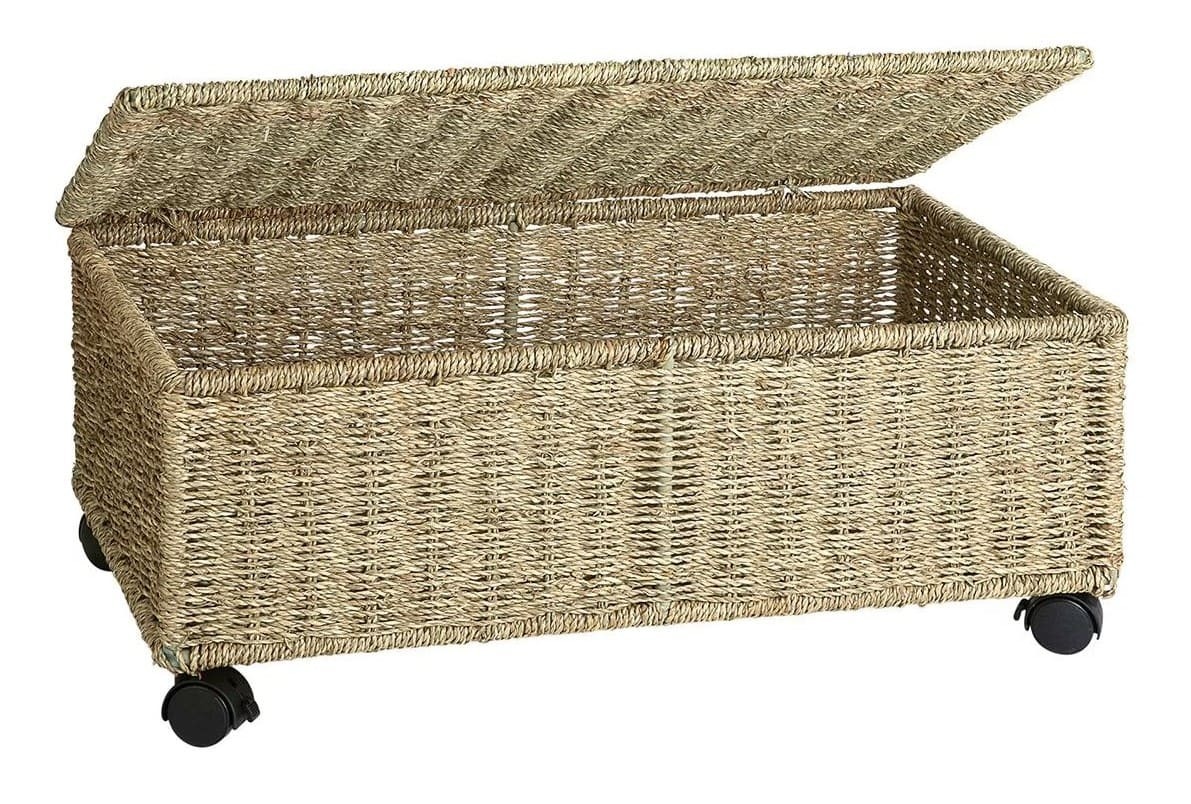 Caja de almacenaje bajo cama con ruedas Seagrass