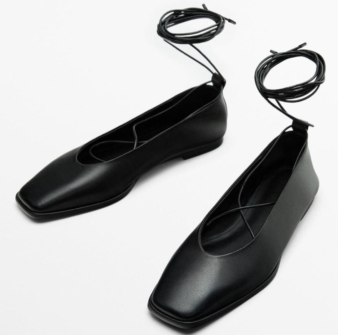 Bailarinas cuadradas atadas