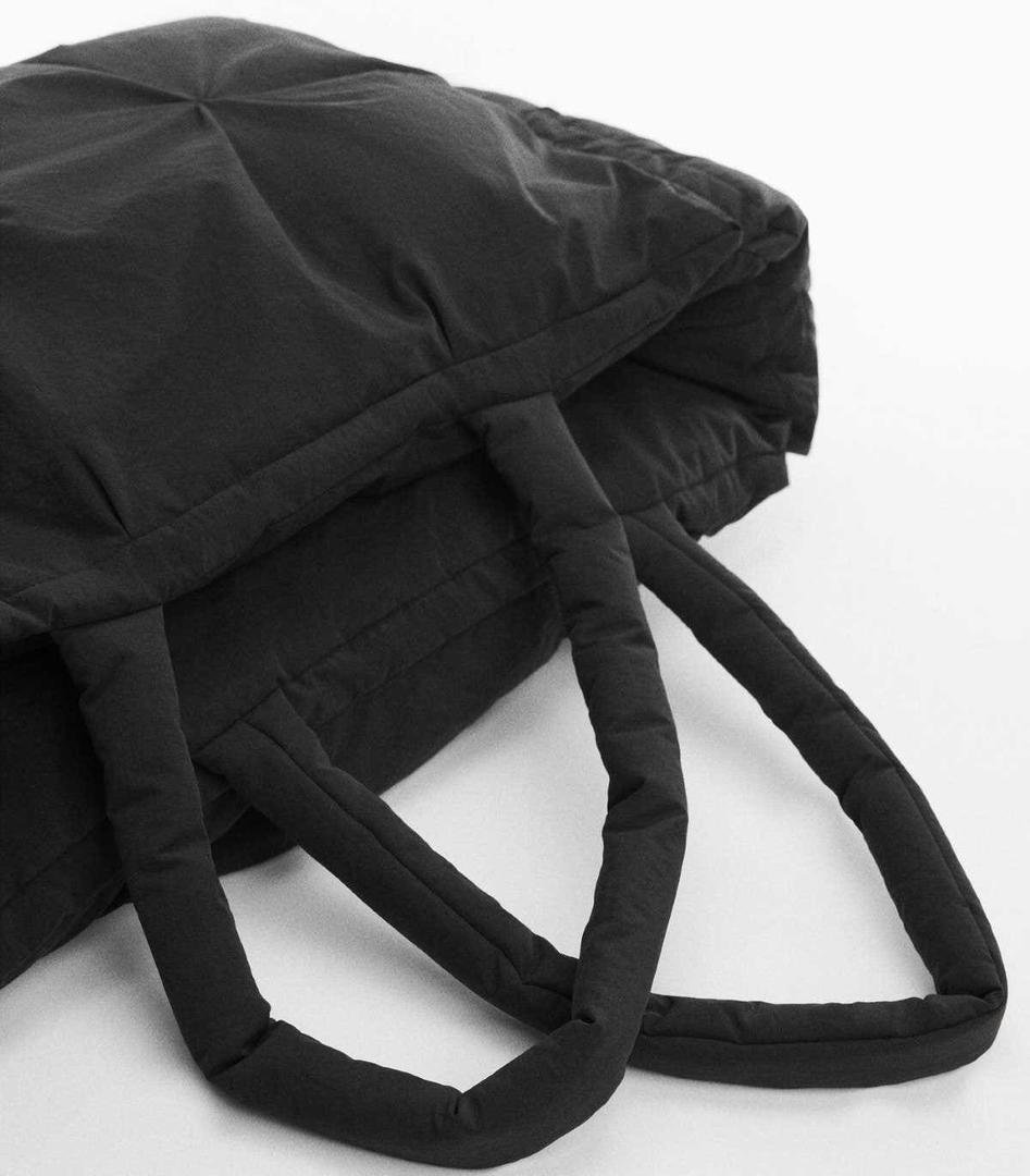 Bolso shopper acolchado de Mango