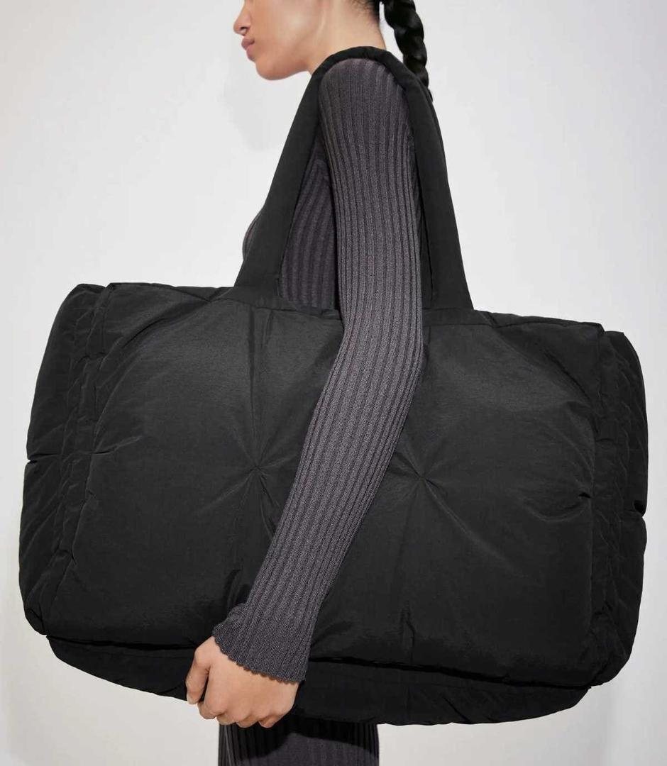 Bolso shopper acolchado de Mango