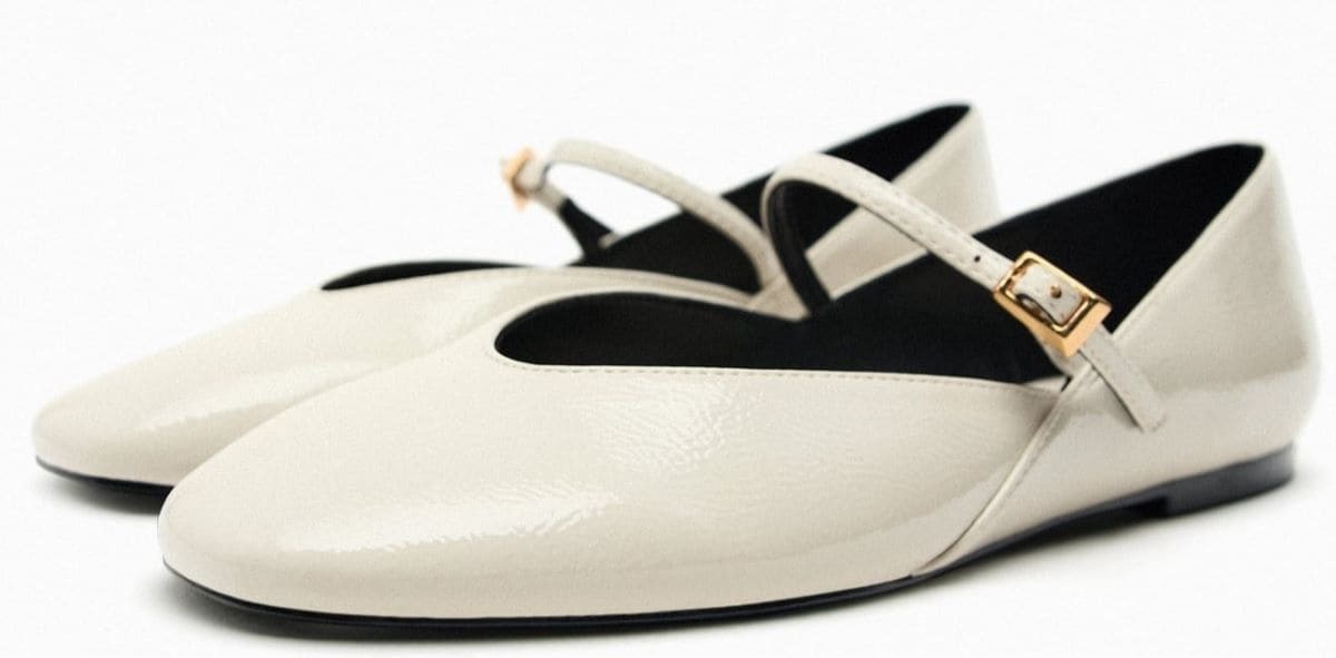 Bailarina efecto charol