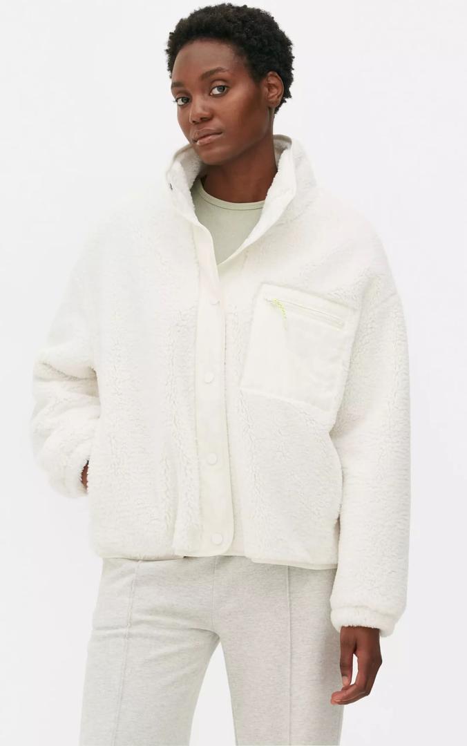 Chaqueta de borreguito sintético con bolsillo de Primark