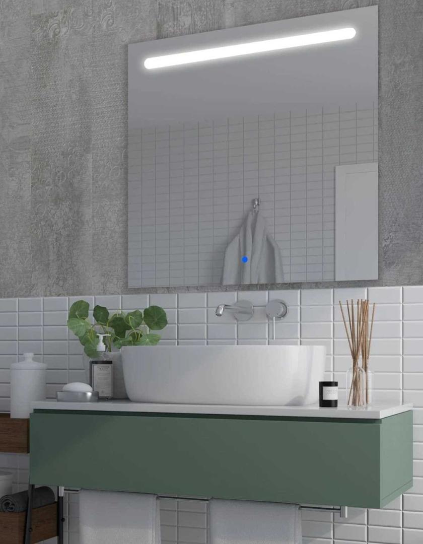 Espejo de baño con luz LED Push de Leroy Merlin