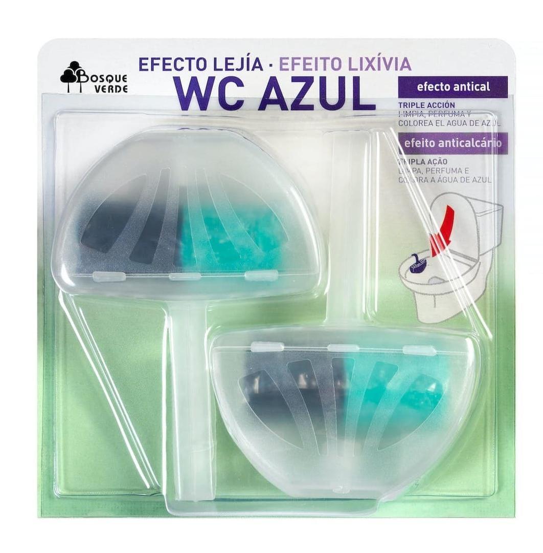 Colgador WC Azul Bosque Verde triple acción