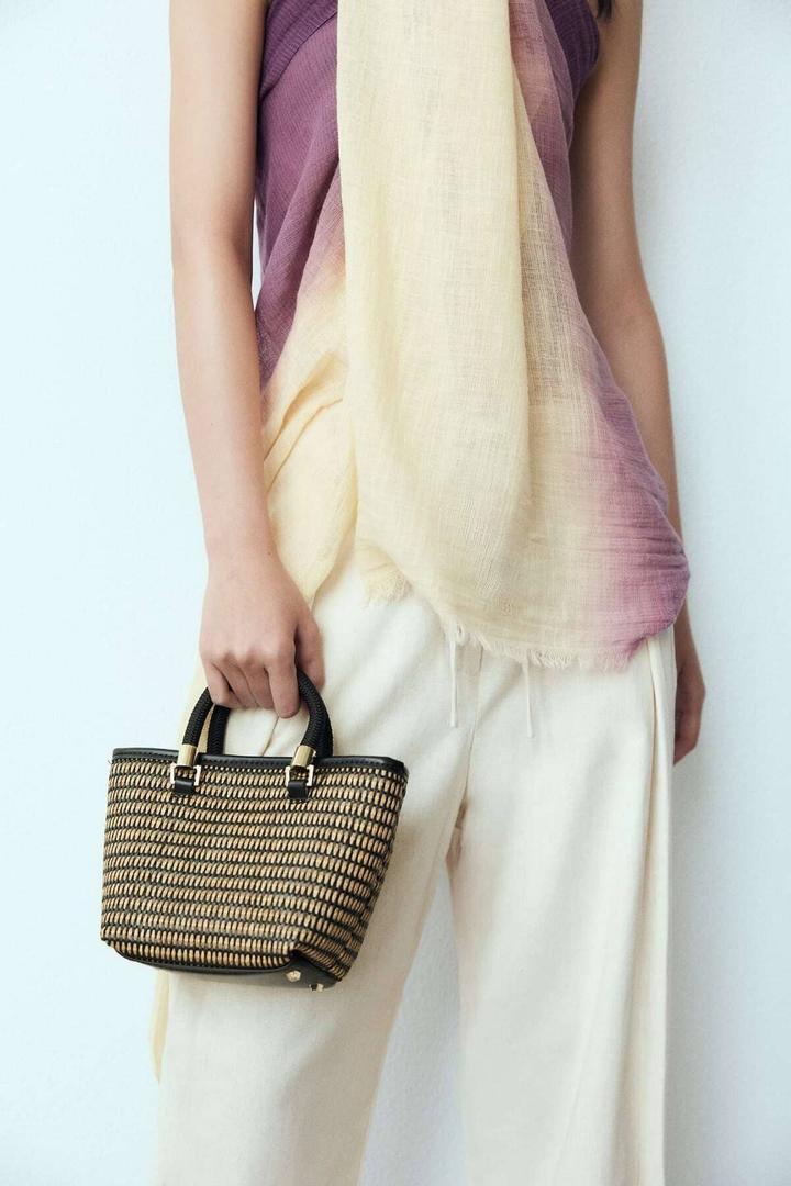 Mini shopper trenzado