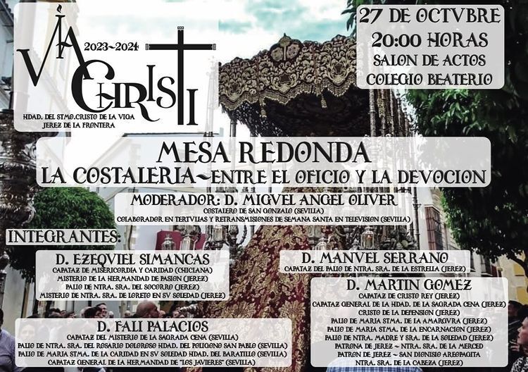 Cartel de la mesa redonda