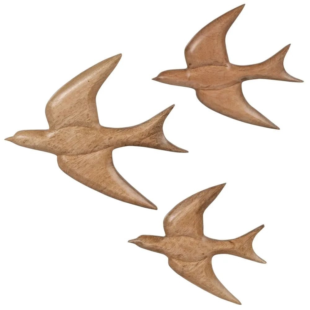 Decoración de pared con forma de golondrinas