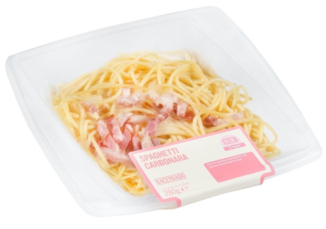 Spaghetti carbonara Hacendado