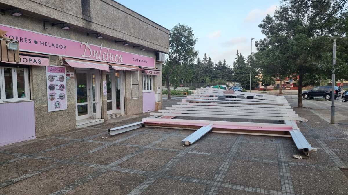 La borrasca Bernard arrasa con todo a su paso por Jerez