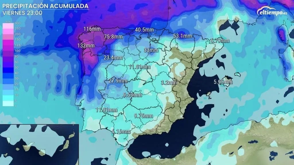 Predicción de las lluvias para el viernes 27 de octubre | ElTiempo.es