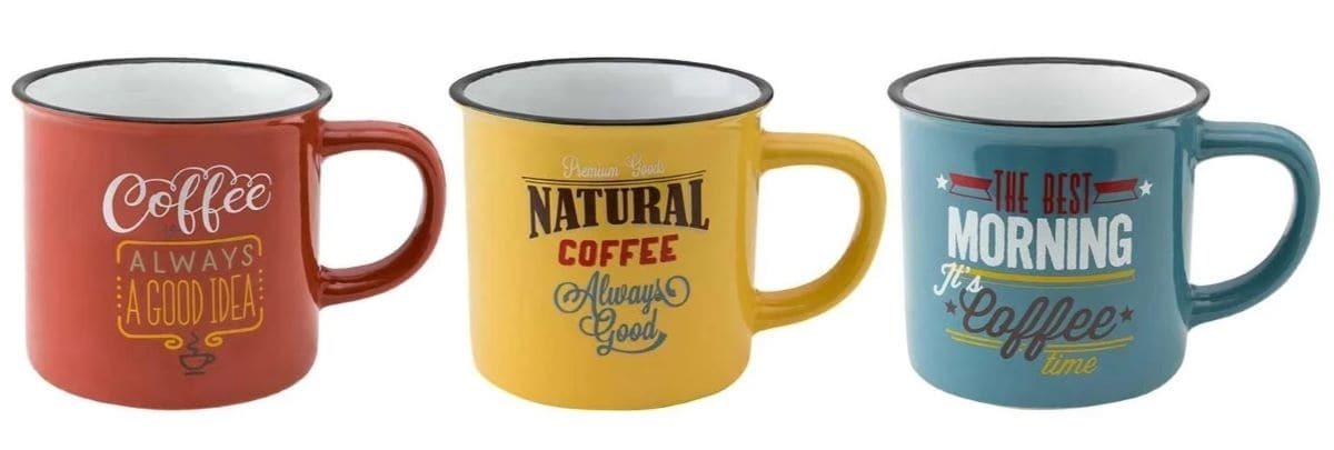 Set de tazas de café de 100 ml Tognana