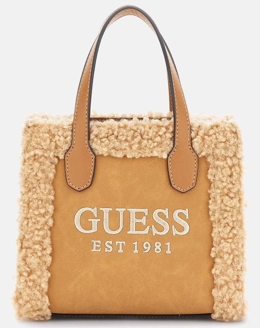 Mini bolso al hombro silvana con logotipo de Guess