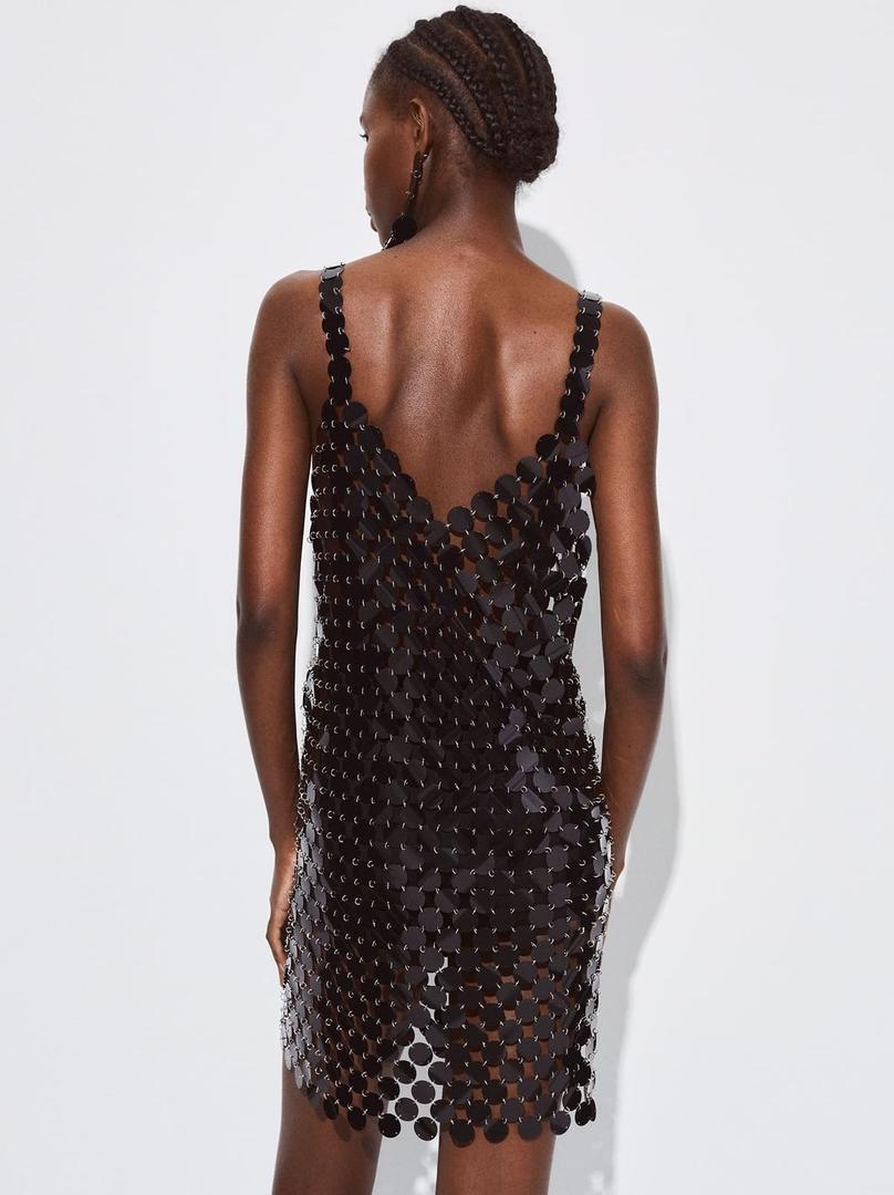 Vestido corto con motivo de lentejuelas de Parfois