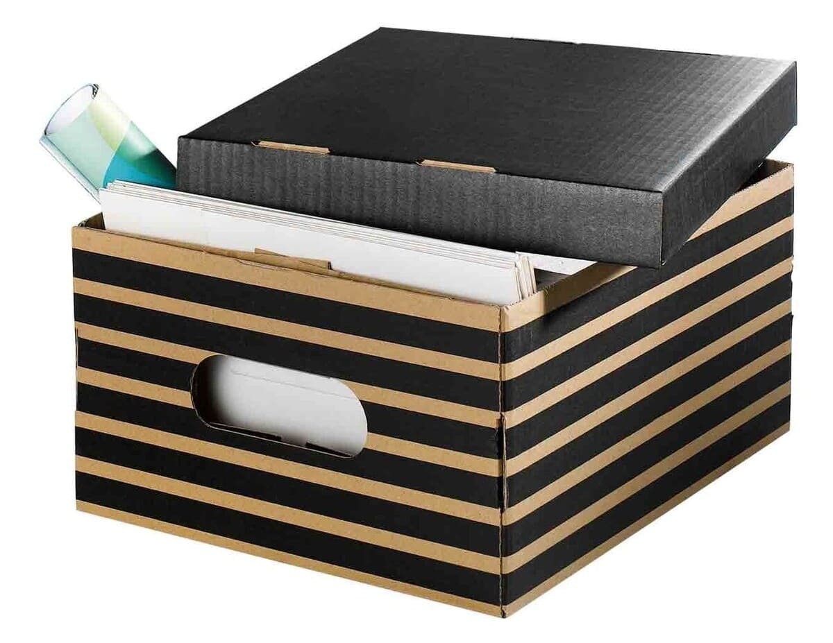 Pack de 6 cajas de ordenación de cartón United Office