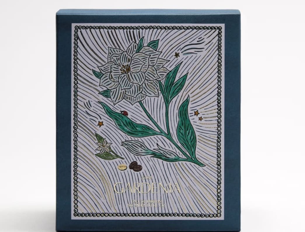 Fragancia de gardenias colección limitada Happy Holidays de Zara