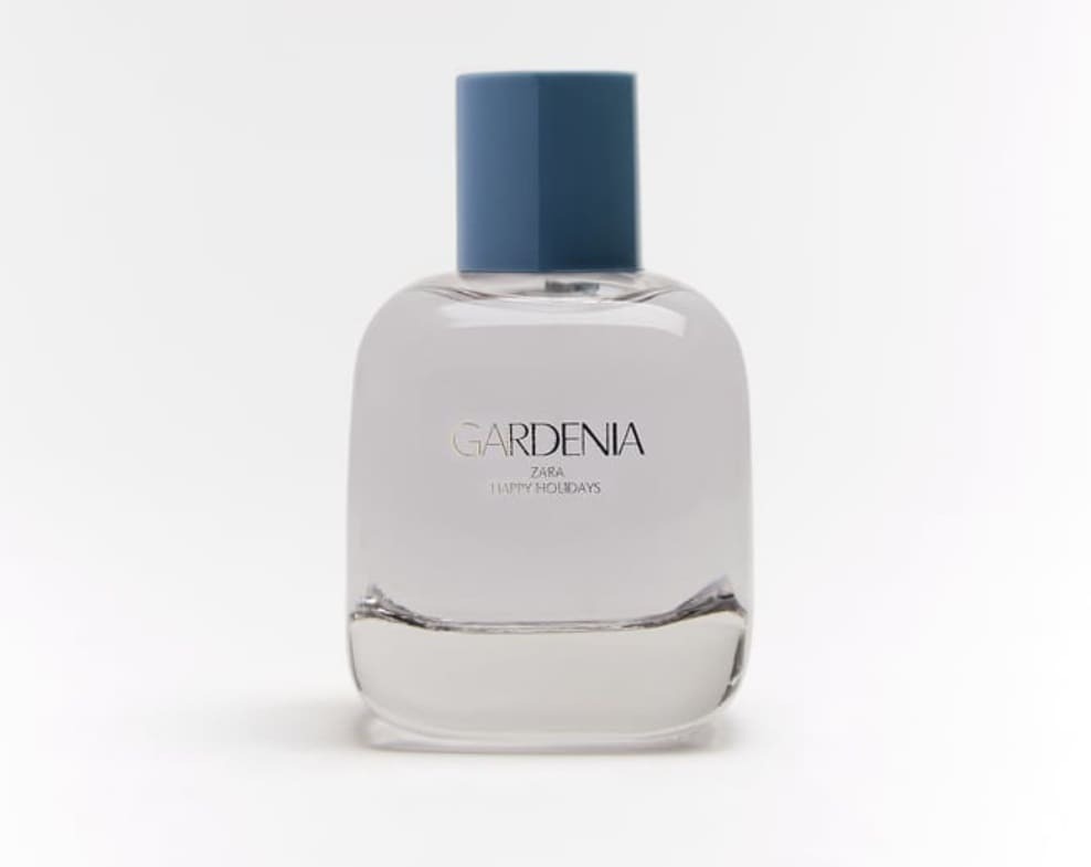 Fragancia de gardenias colección limitada Happy Holidays de Zara