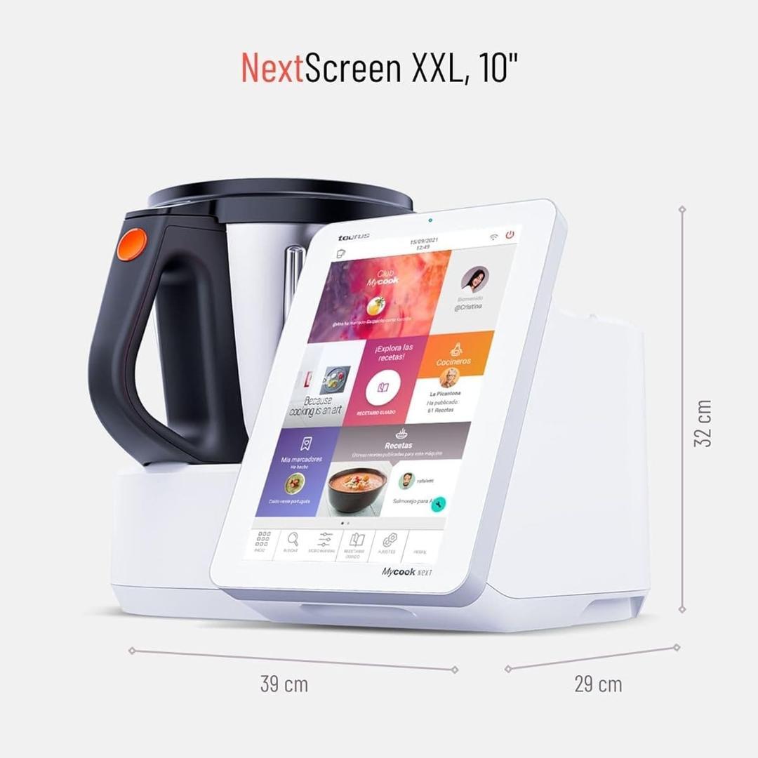 Robot de cocina con wifi y pantalla XXL Taurus Mycook Next en Amazon