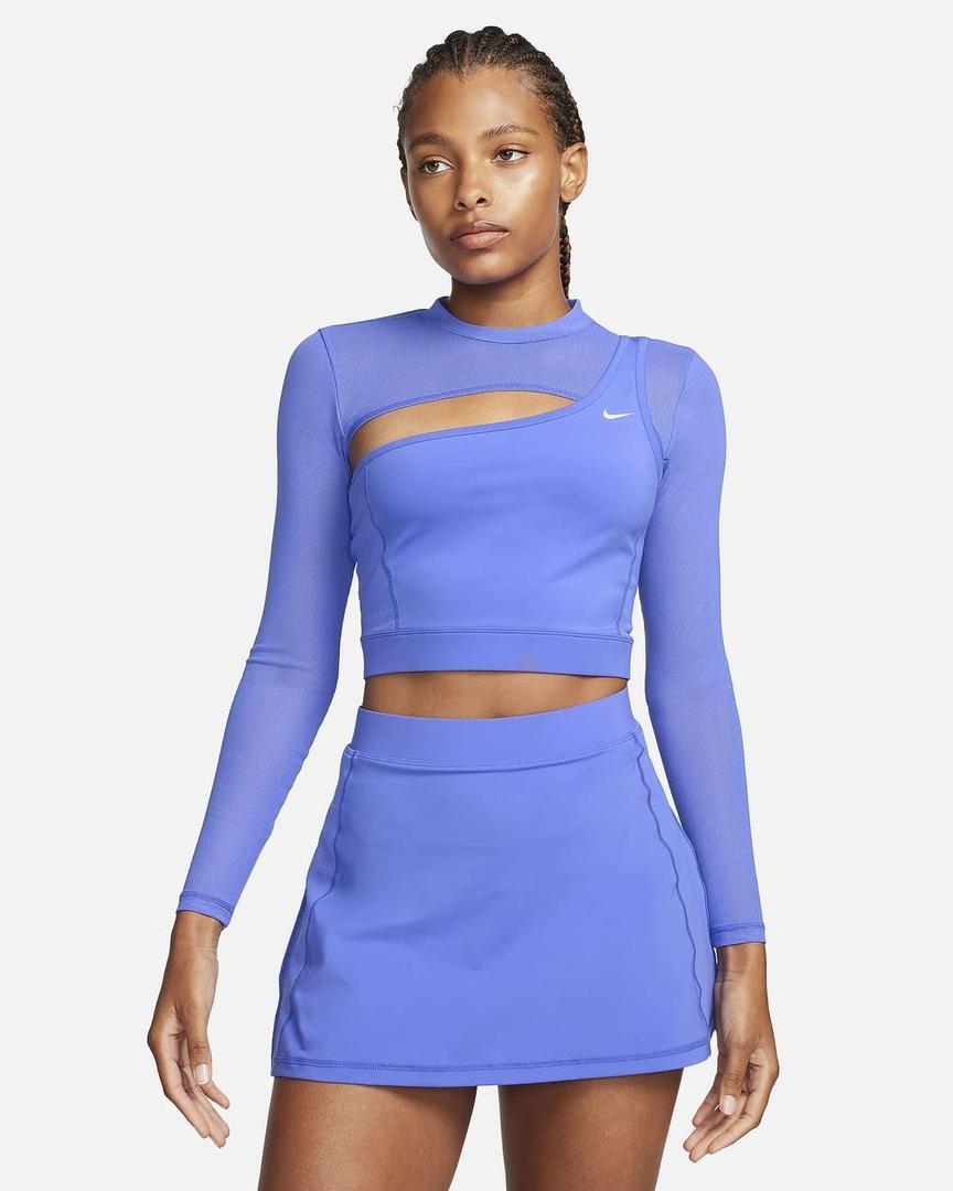Crop top de manga larga para mujer Nike Pro