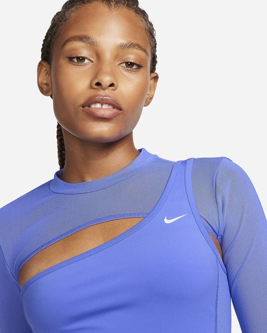 Crop top de manga larga para mujer Nike Pro