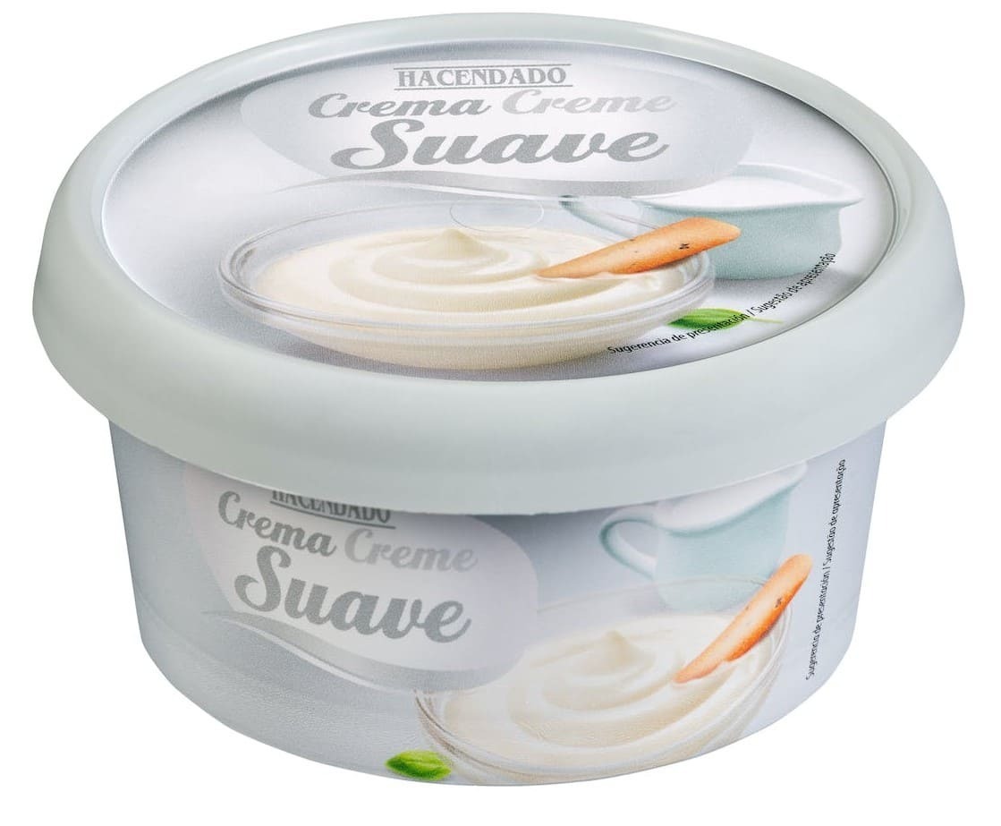 Crema de queso sabor suave