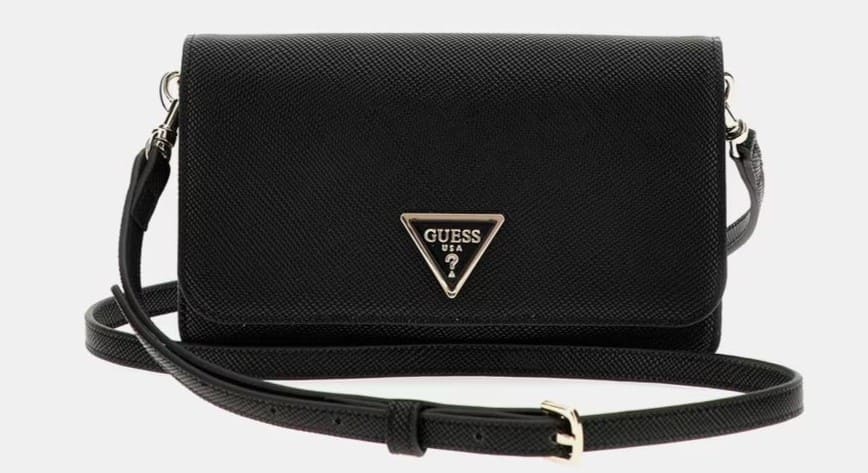 Bandolera mini con cierre de solapa y bolsillo interior