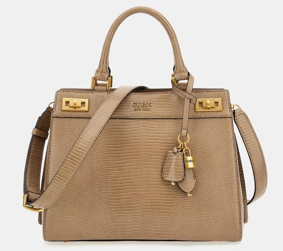 Bolso de mano Katey con grabado de serpiente