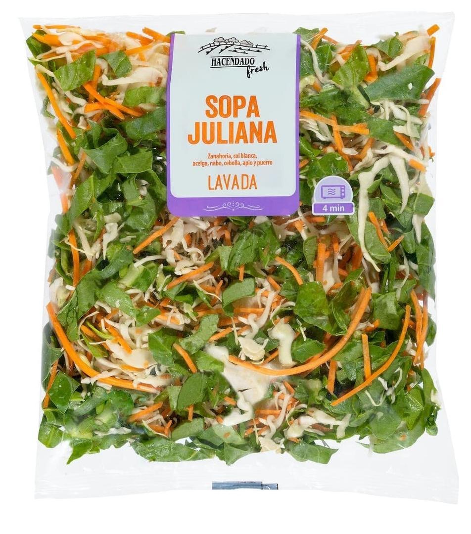 Sopa juliana para micro