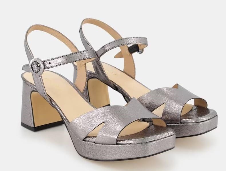 Sandalias metalizadas de plataforma Latouche
