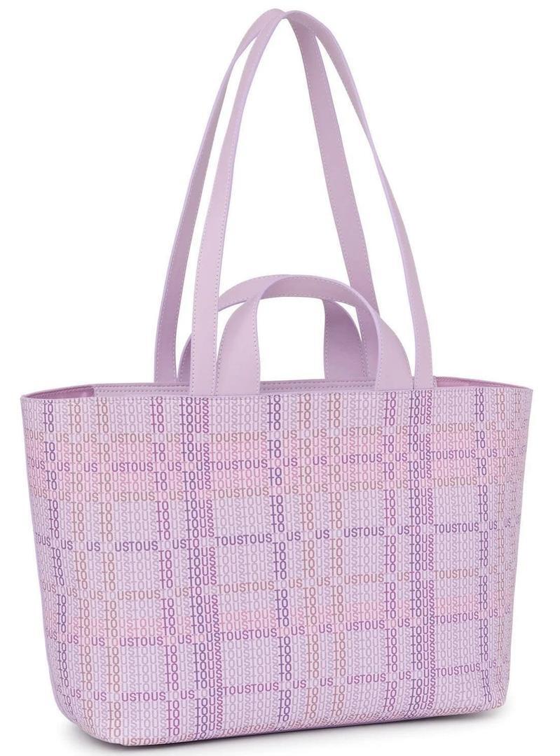 Bolso capazo mediano de color malva TOUS Cecilia