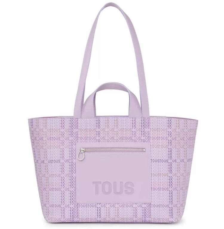 Bolso capazo mediano de color malva TOUS Cecilia