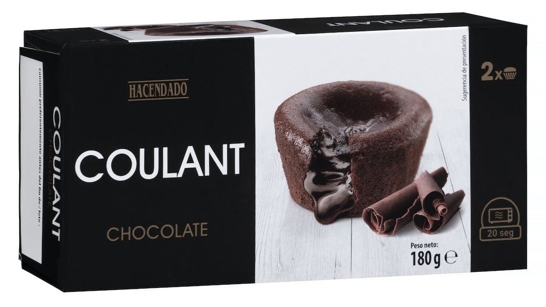 Coulant de chocolate Hacendado