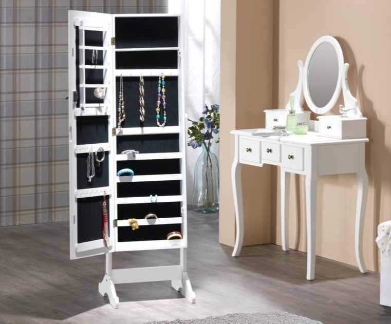 Espejo con armario MALLING con almacenaje 41x150 blanco de JYSK