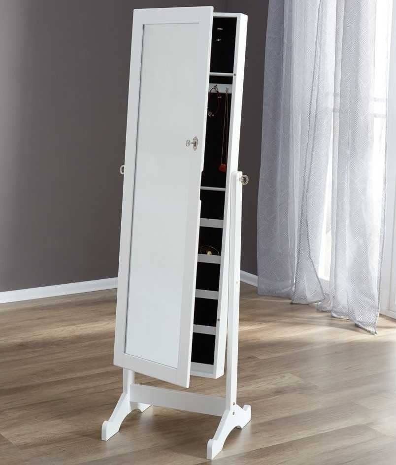 Espejo con armario MALLING con almacenaje 41x150 blanco de JYSK