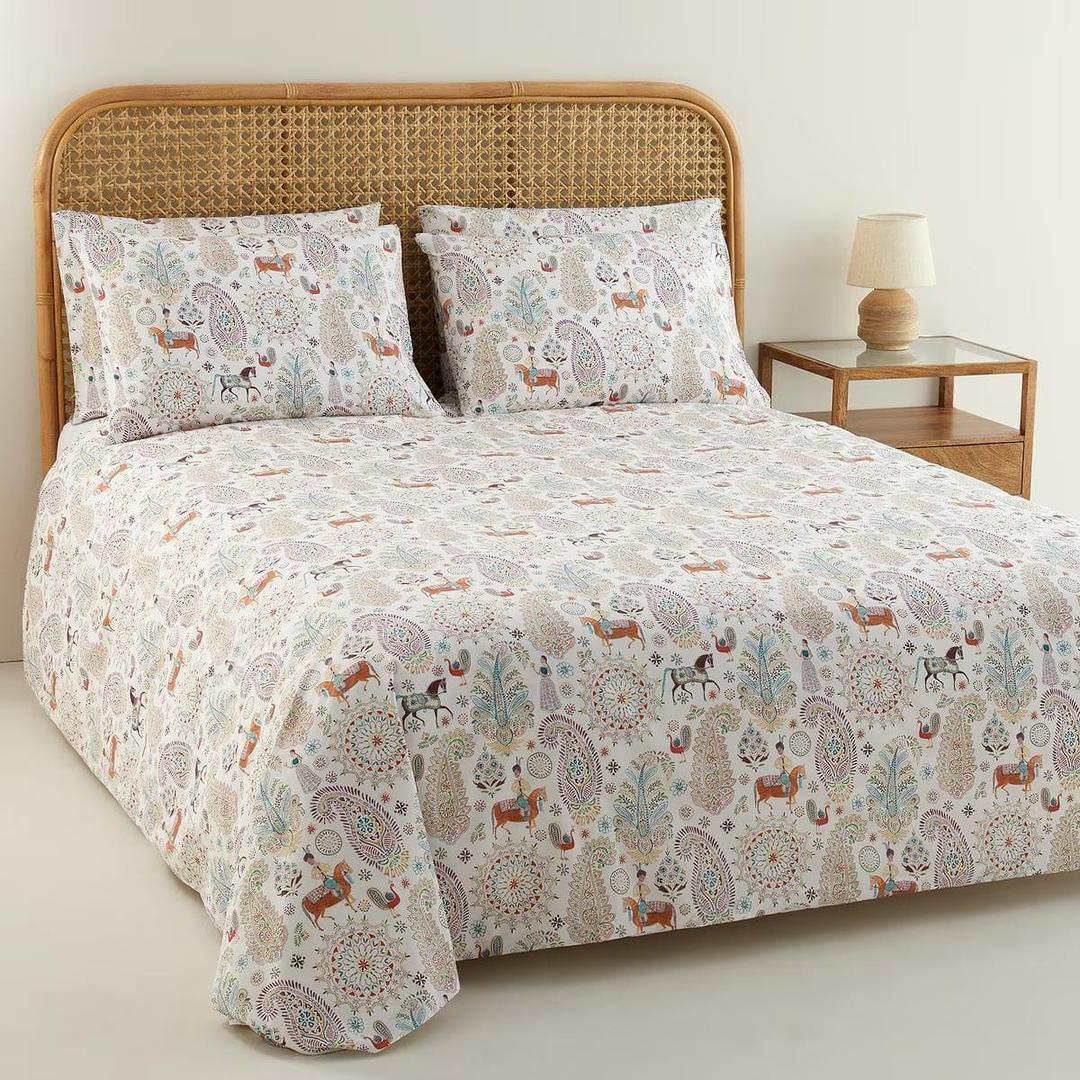 Juego de funda nórdica de algodón Zaedan