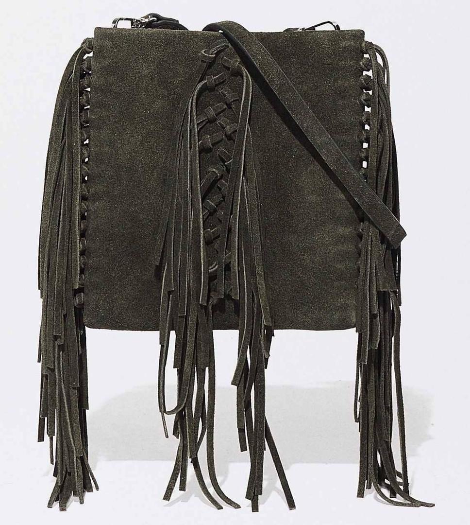 Bolso de piel pequeño con flecos de Parfois