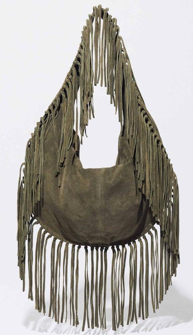 Bolso de piel con flecos de Parfois 