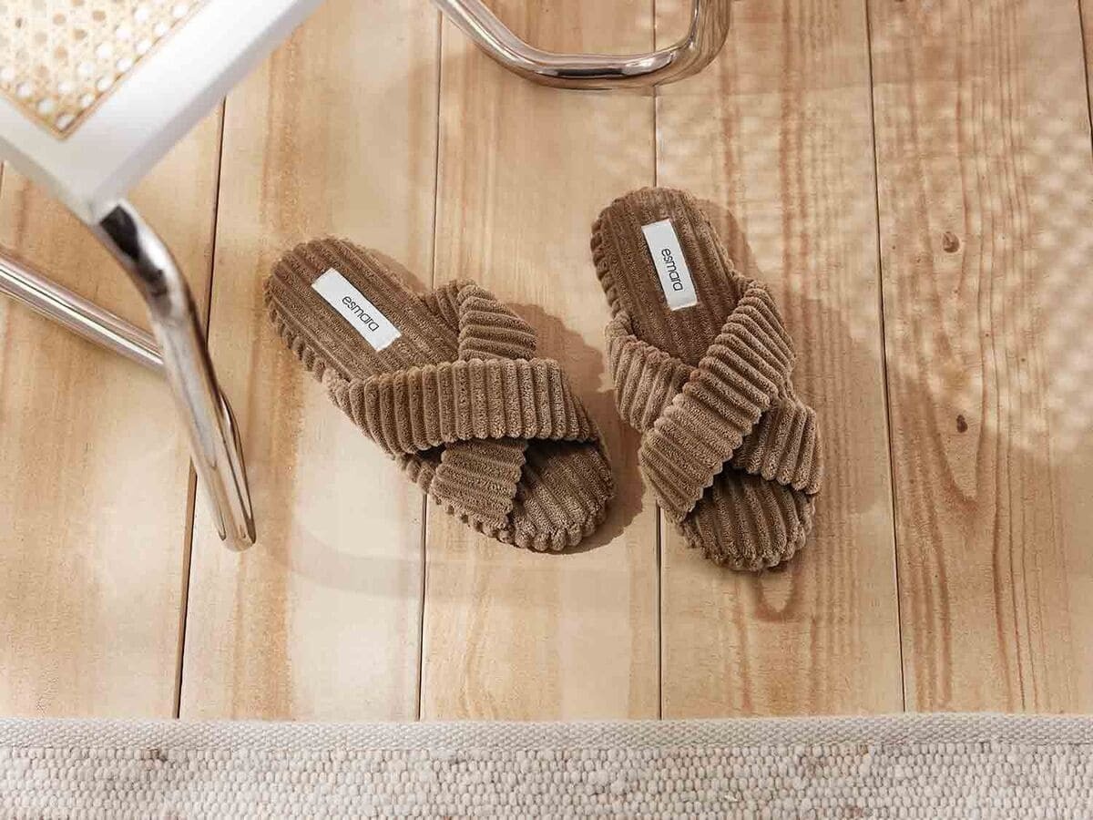 Zapatillas de estar por casa de felpa