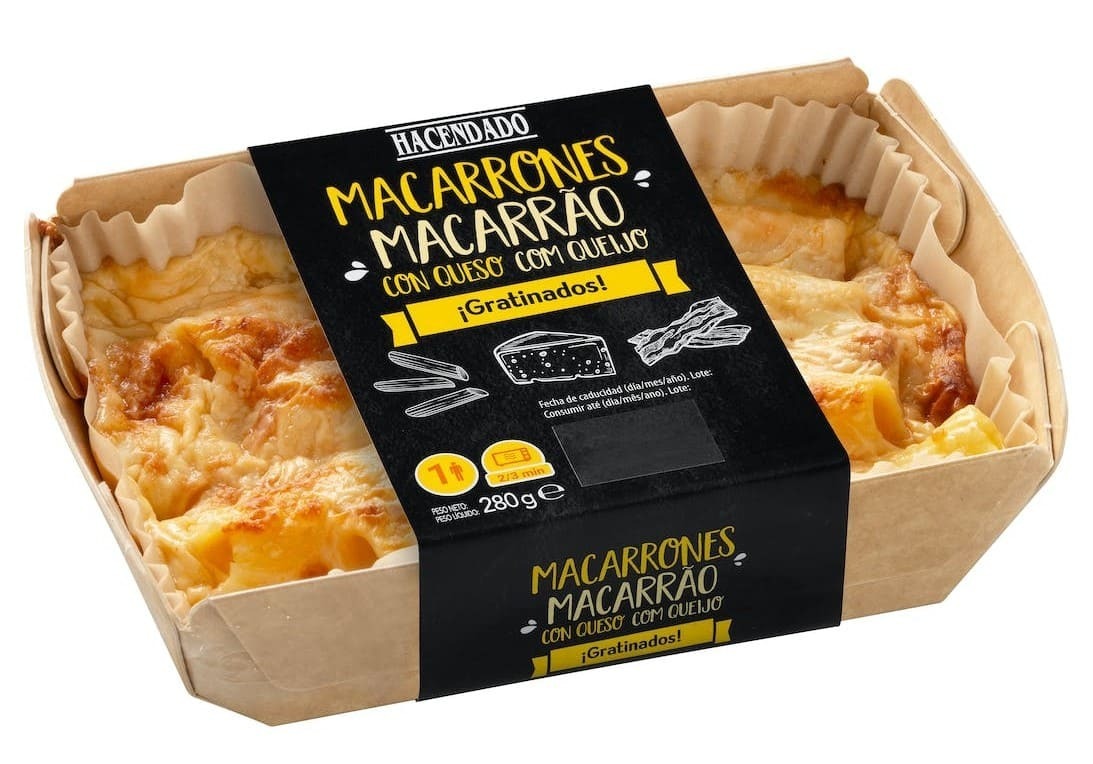 Macarrones con queso Hacendado