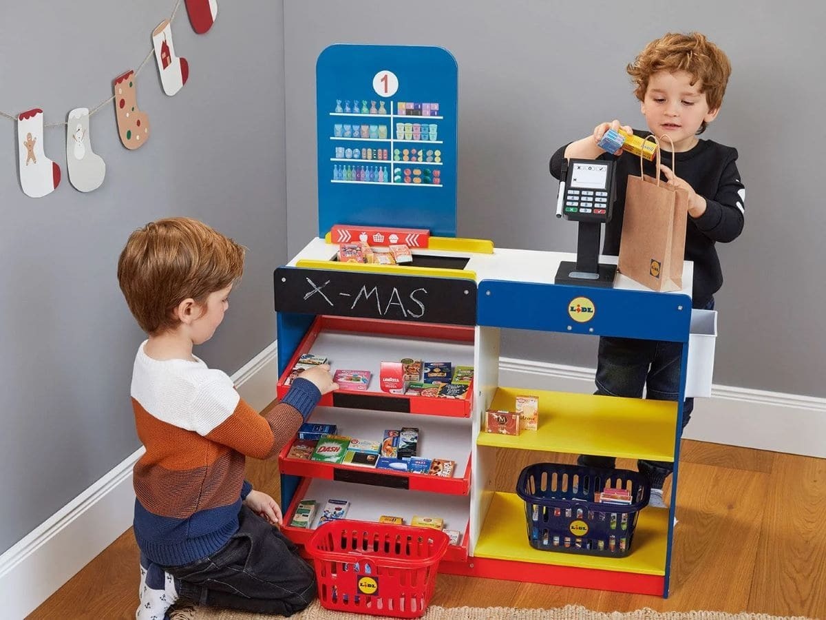 Tienda Lidl de madera