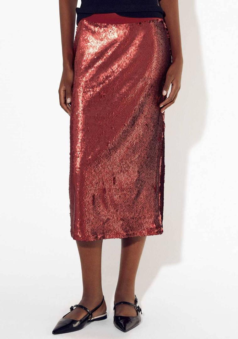 Falda con lentejuelas de Parfois