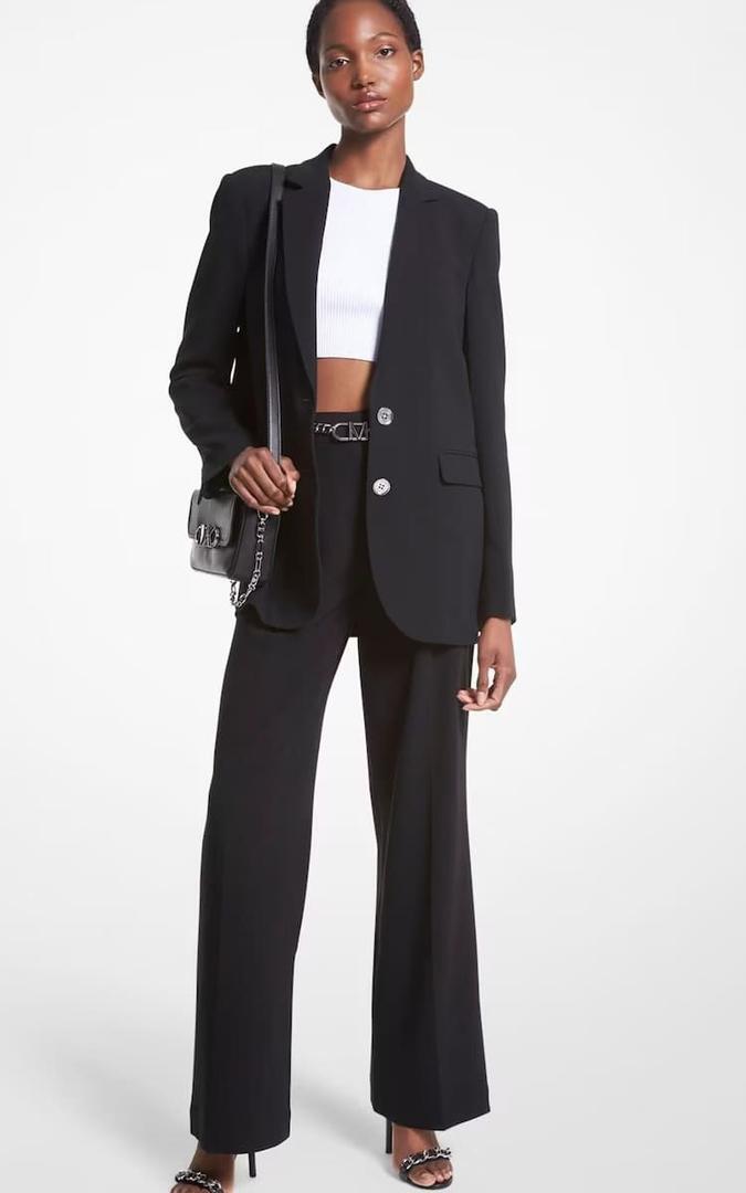 Chaqueta blazer de mujer de crepé entallada de Michael Kors en El Corte Inglés