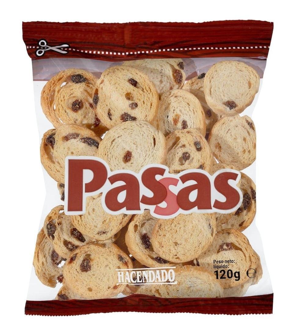 Pan tostado con pasas