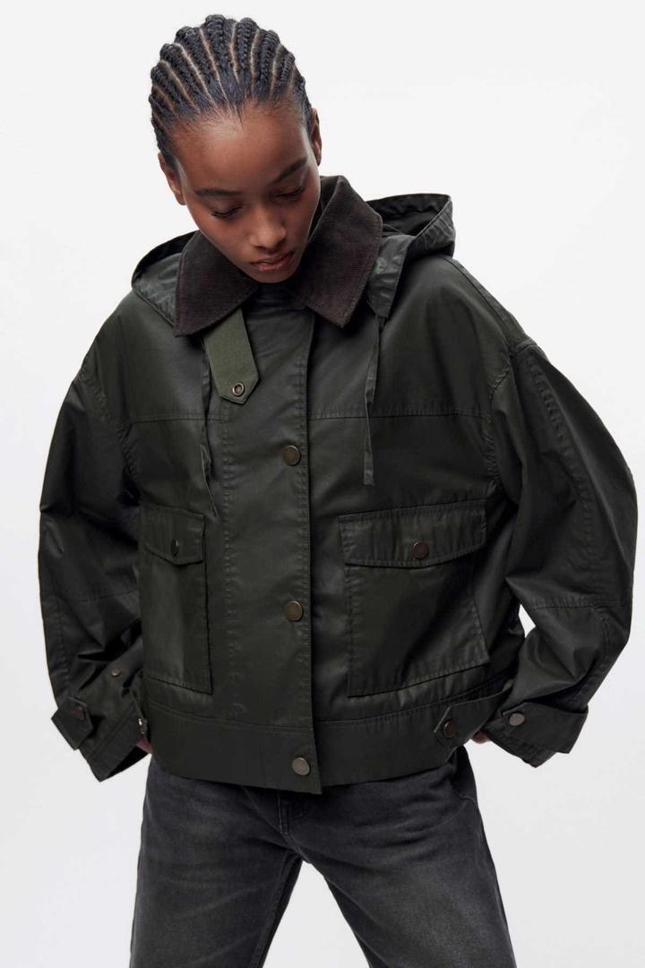 Chaqueta encerada ZW Collection de Zara