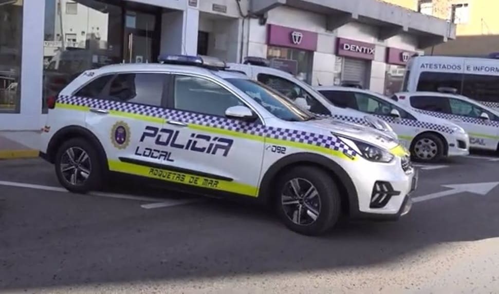 Coche de la Policía Local en Roquetas de Mar