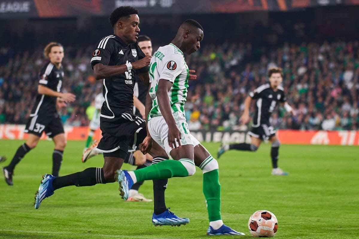 Luiz Henrique en el Real Betis - Aris Limassol | Salvador López Medina para El MIRA