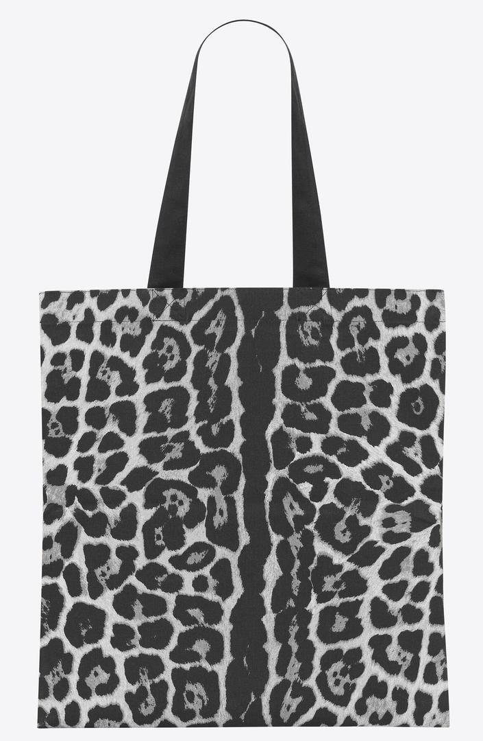 Bolso Tote de leopardo de Rive Droite de Saint Laurent