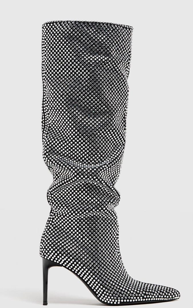 Botas de tacón con strass
