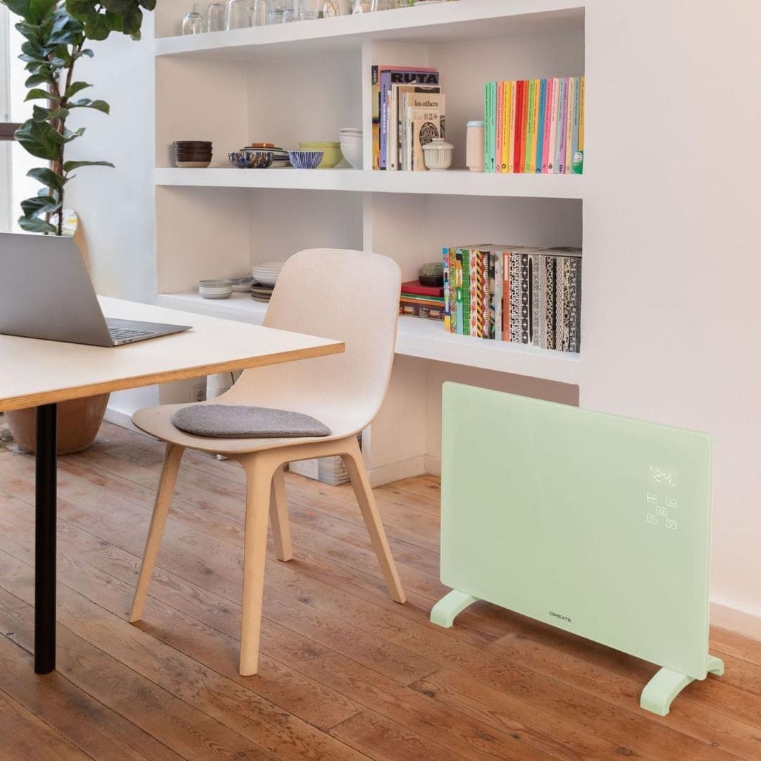 Convector eléctrico de cristal Warm Crystal de 2000 W